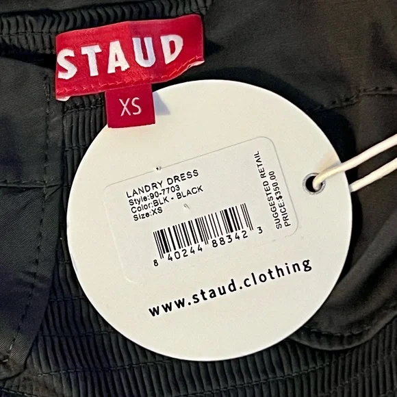 🌺🎉HP🎉🌺 NWT Staud Landry Maxi Dress Black - Picture 16 of 16